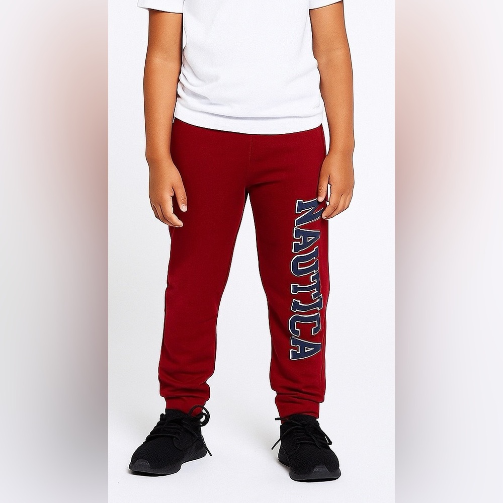 Nautica Kids Red Joggers Athletic Style Sweatpants
